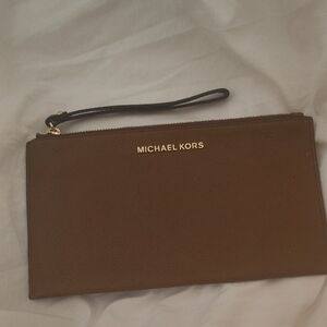 Michael Kors Tan Wristlet